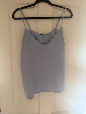 Scallop Necklight periwinkle Cami Top